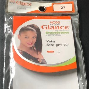 Yaky straight Drawstring Ponytail. 12”